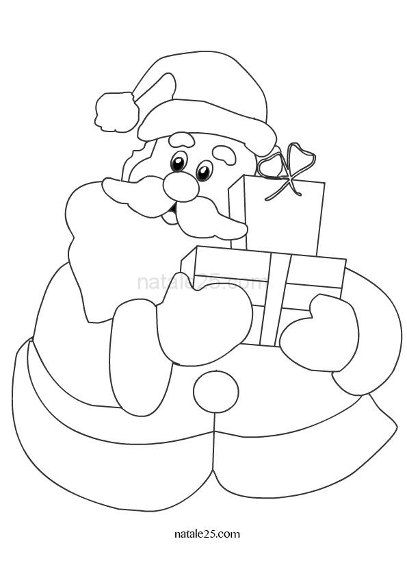 Babbo Natale con pacchi regalo | Natale 25