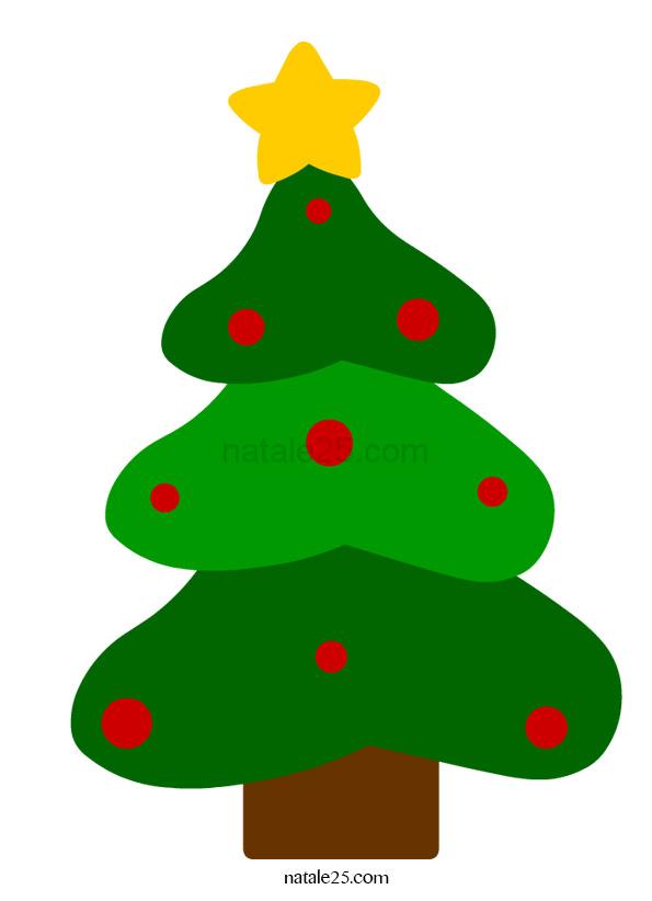 Disegni Di Natale Colorati.Albero Di Natale Da Ritagliare Natale 25