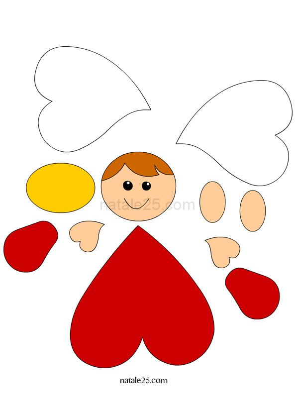 Angelo Di Carta Da Ritagliare Natale 25