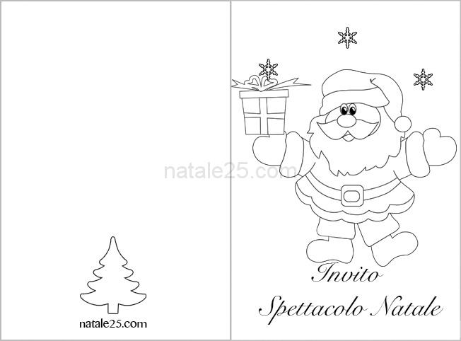 Invito Spettacolo Di Natale Da Colorare Natale 25