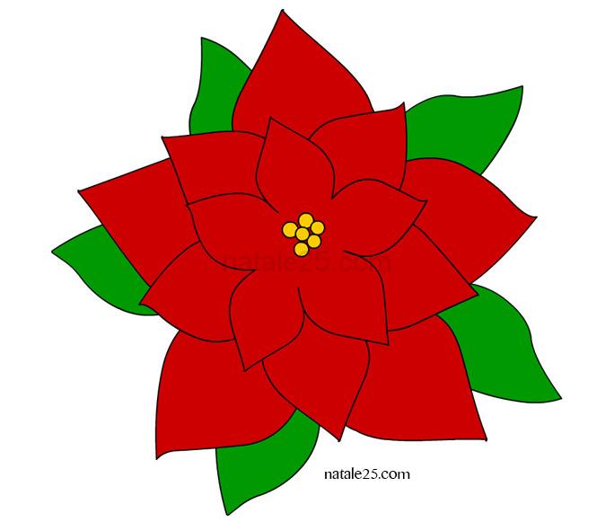 Stella Di Natale Da Stampare.Stella Di Natale Colorata Natale 25