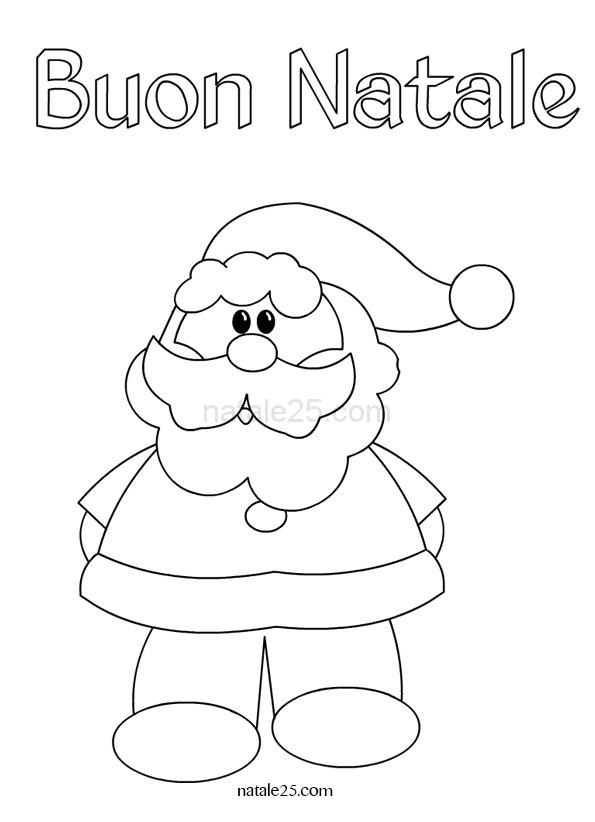 Disegni Di Babbo Natale Facili.Buon Natale Babbo Natale Natale 25