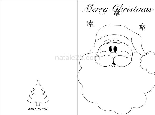 Disegni Di Natale Da Colorare In Inglese.Biglietti Di Natale In Inglese Babbo Natale Natale 25