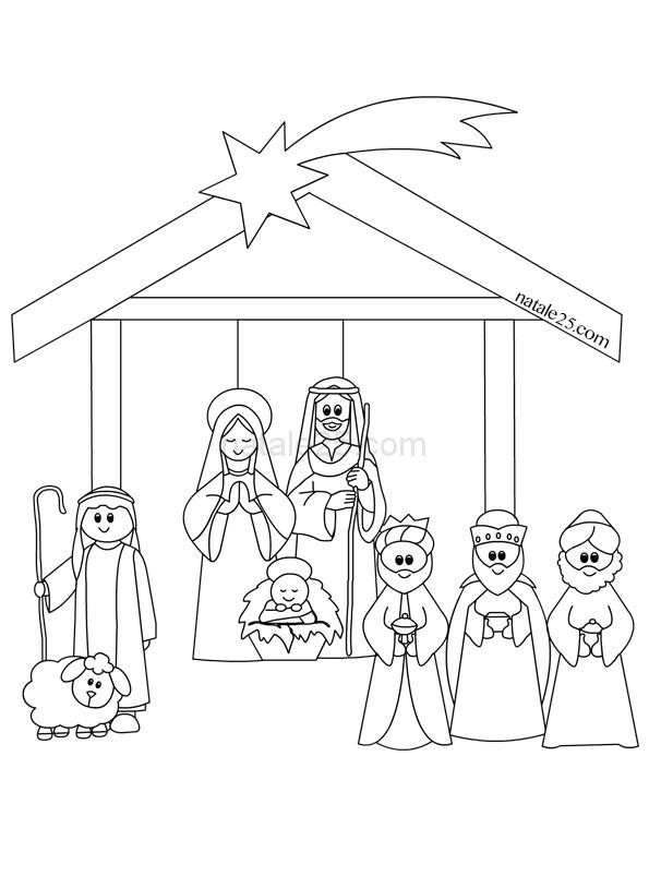 Presepe Da Colorare Natale 25