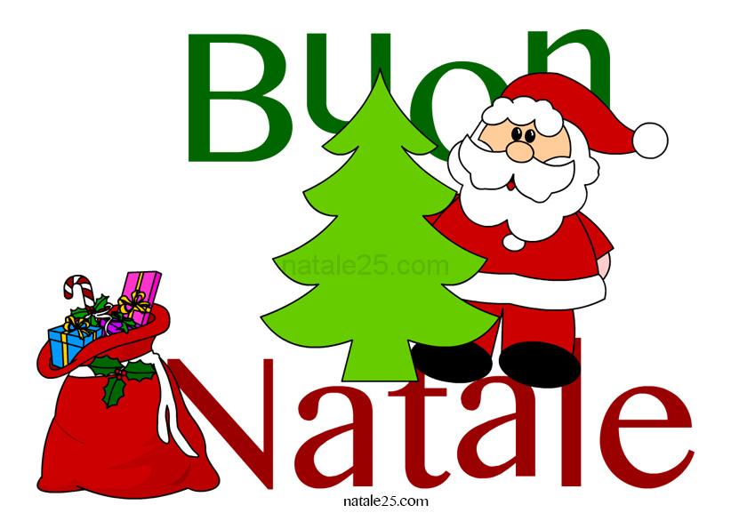 Scritta Buon Natale.Scritta Buon Natale A Colori Natale 25