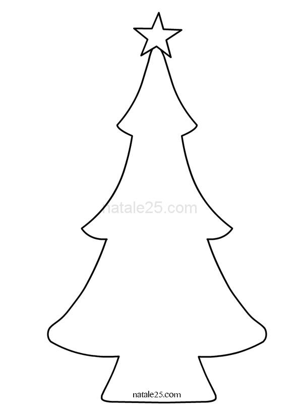 Cartamodello Albero Di Natale Natale 25