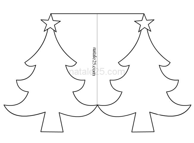 Biglietti Di Natale E Lavoretti.Biglietto Albero Di Natale Da Colorare Natale 25