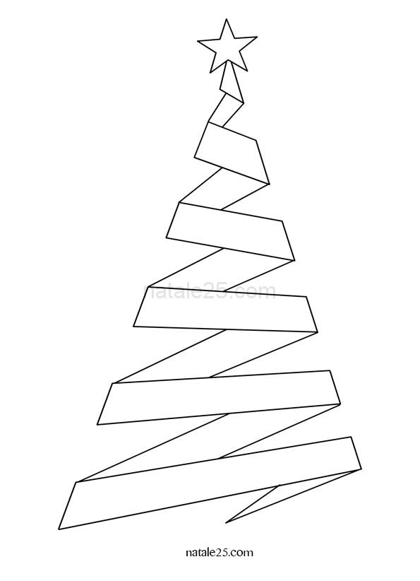 Disegni Di Alberi Di Natale Stilizzati.Albero Di Natale Stilizzato Natale 25