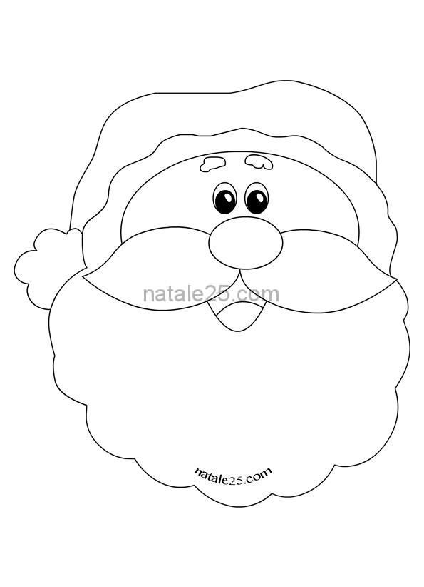 Disegni Da Stampare Di Babbo Natale.Disegno Di Babbo Natale Da Colorare Natale 25