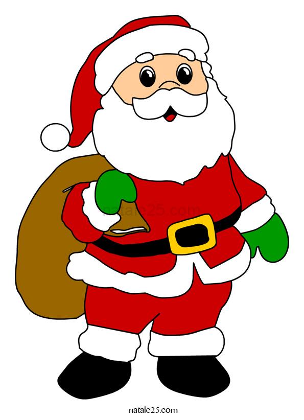 Disegni Colorati Di Babbo Natale.Immagine Di Babbo Natale Con Sacco Natale 25