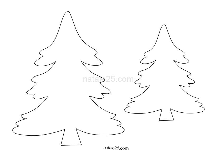 Cartamodello Pannolenci Albero Natale Natale 25