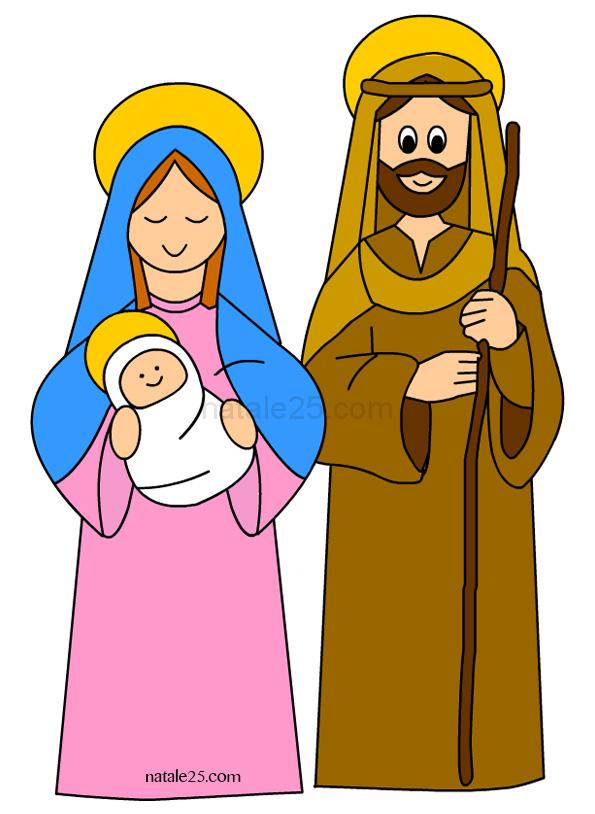 Gesu Giuseppe E Maria Clipart Natale 25