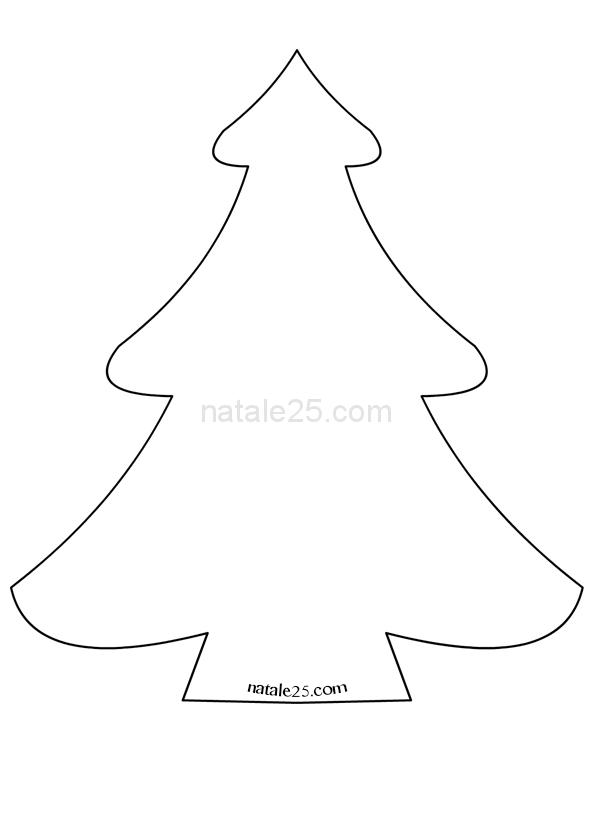 Modello Albero Natale Per Lavoretti In Feltro Natale 25