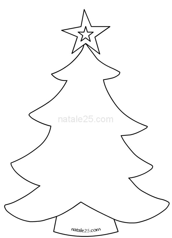 Stella Cometa Per Albero Di Natale.Cartamodello Albero Di Natale Con Stella Natale 25
