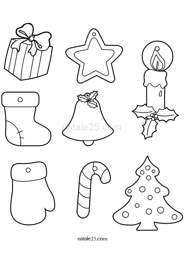 Decorazioni Albero Di Natale Da Colorare Natale 25