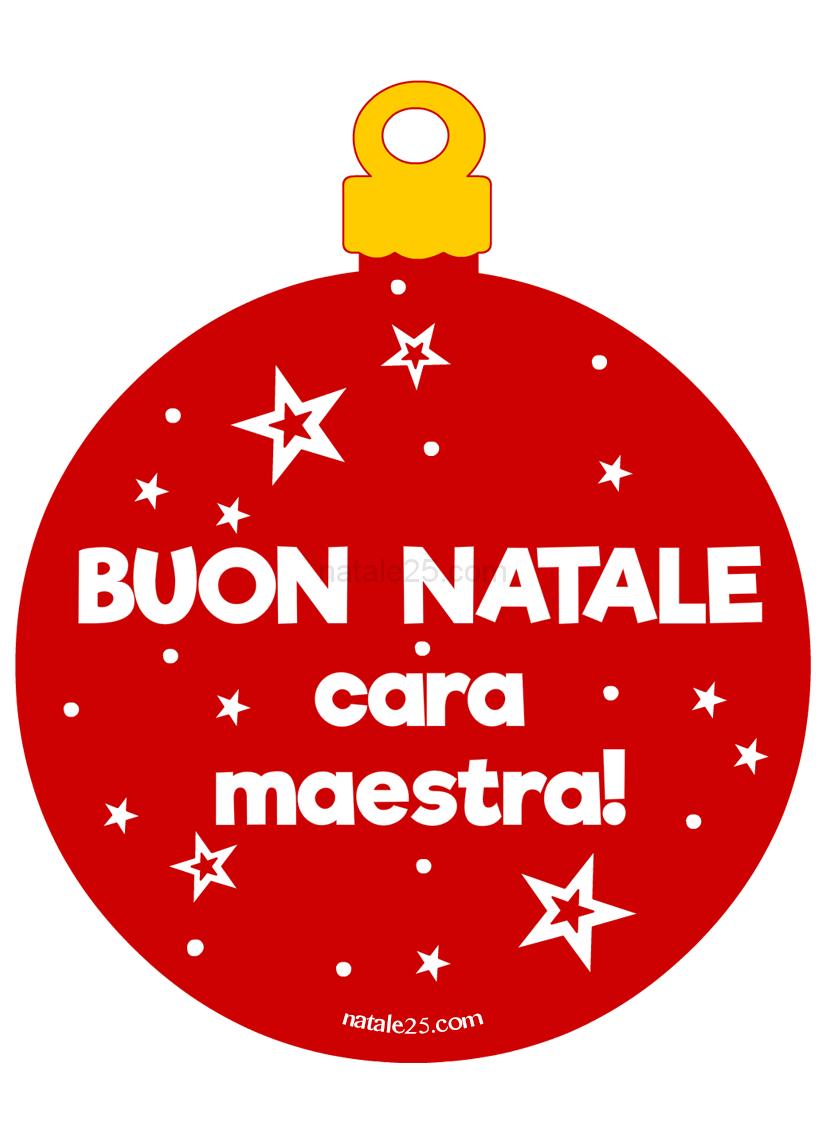 Biglietto di Natale per maestre da stampare 1 auguri natale maestra 1