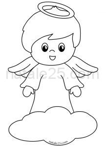 disegno angelo nuvola