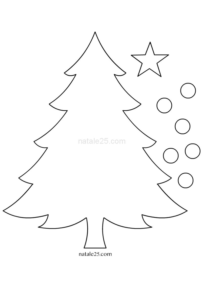 Cartamodelli Natalizi Albero Di Natale Natale 25