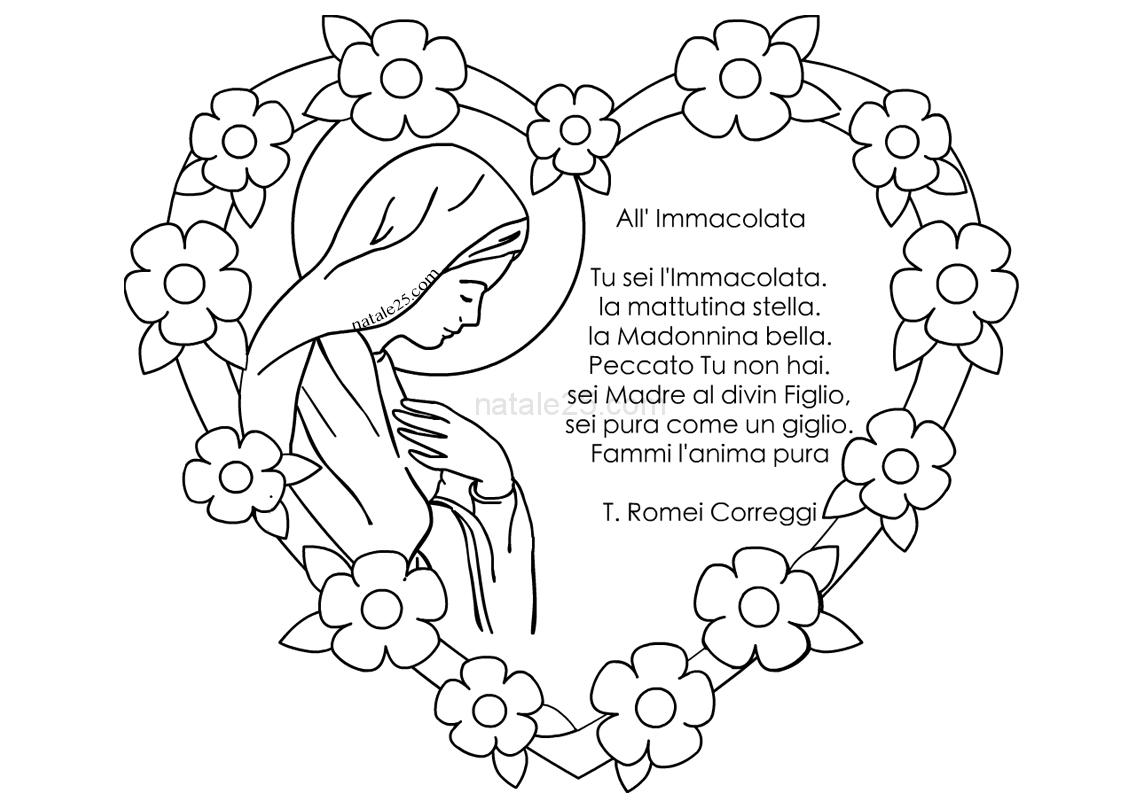 Festa Immacolata Concezione Disegni Per Bambini Natale 25