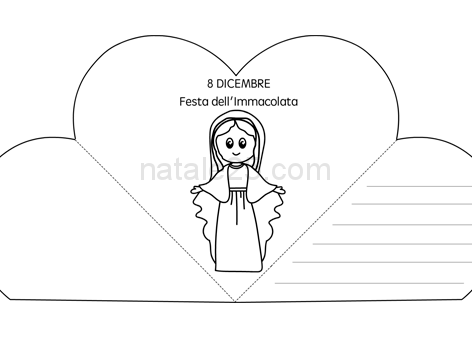 Immacolata Concezione Disegno Da Colorare Natale 25