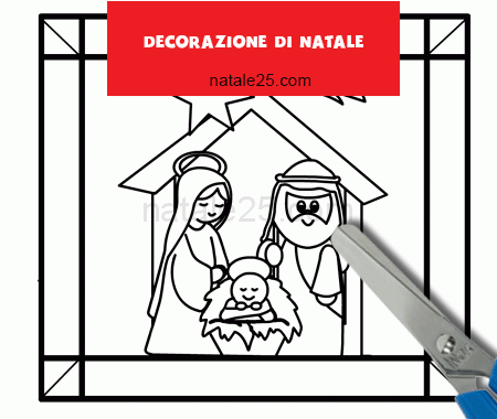 Decorazione Natalizia Da Colorare Natale 25