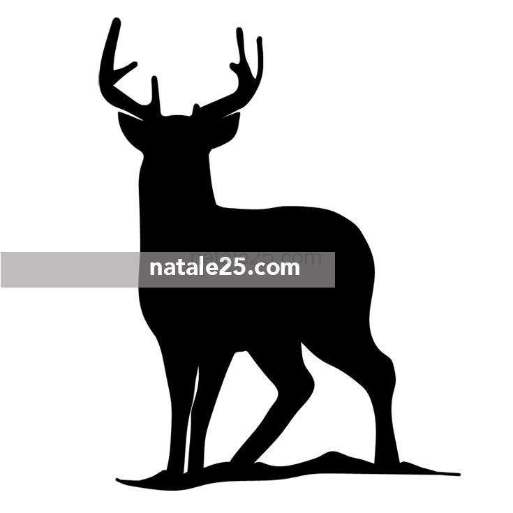 silhouette cervo