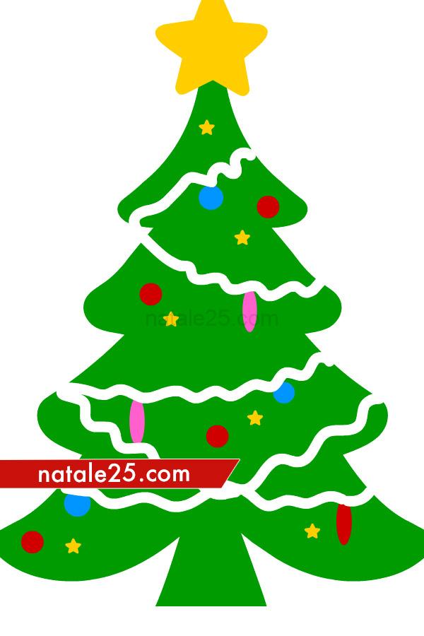 Albero di Natale con decorazioni 1 albero natale decorato