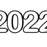 Numero 2022 da colorare