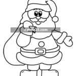Babbo Natale disegno da colorare