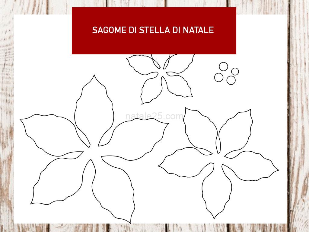 Sagome di stella di Natale 8 sagome stella natale