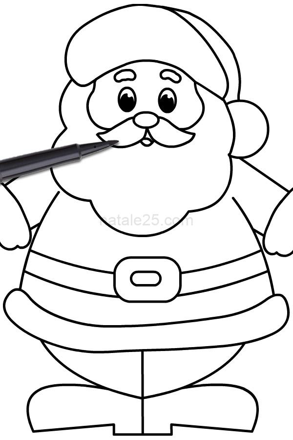 Babbo Natale Disegno Facilissimo Natale25 Letterine Biglietti Babbo Natale Disegno Facilissimo Natale25 Letterine Biglietti