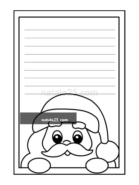 Lettera Babbo Natale da stampare 8 lettera a babbo natale
