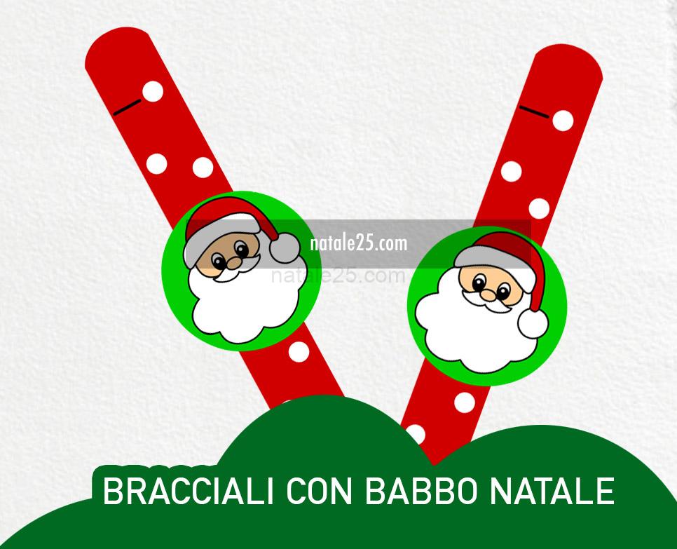 Bracciali con Babbo Natale 8 bracciali babbo natale