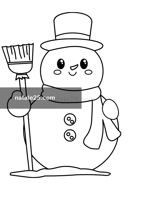 Pupazzo di neve kawaii 8 kawaii pupazzo neve