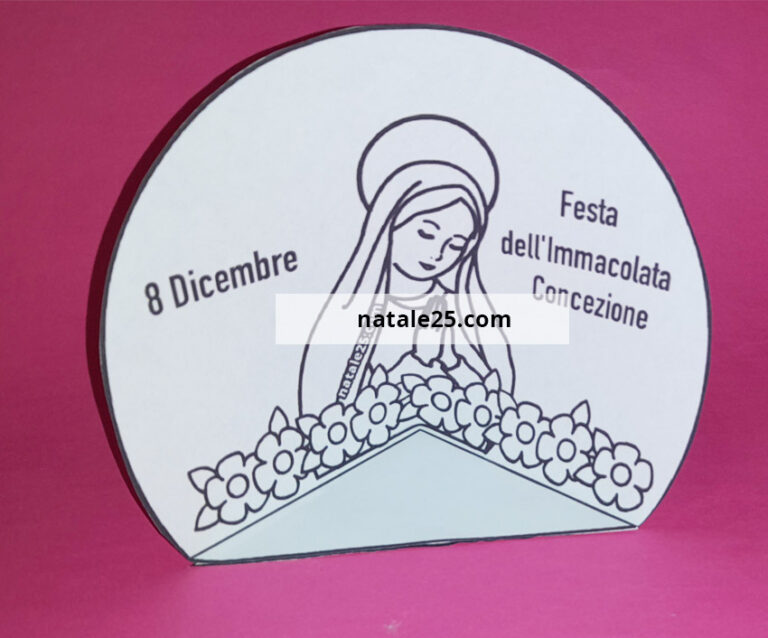 Lavoretti Immacolata Concezione - Natale25.com - Letterine, Biglietti ...