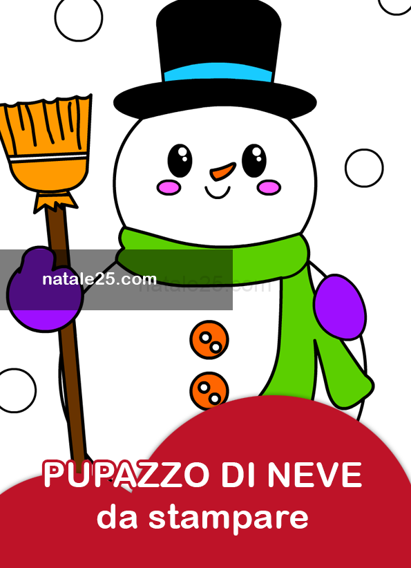 Pupazzo di neve con fiocchi di neve 6 pupazzo neve fiocchi neve