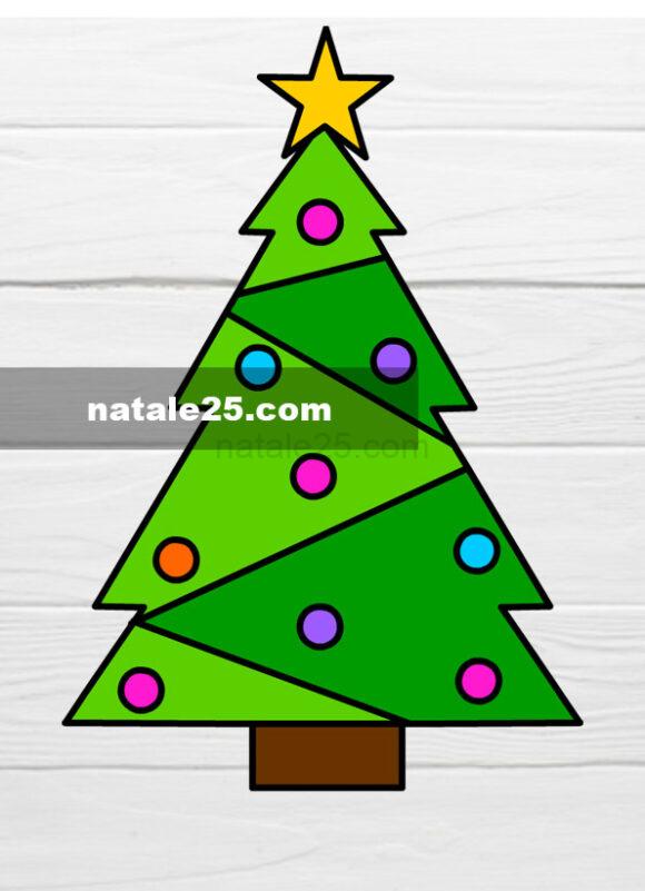 albero di Natale a colori