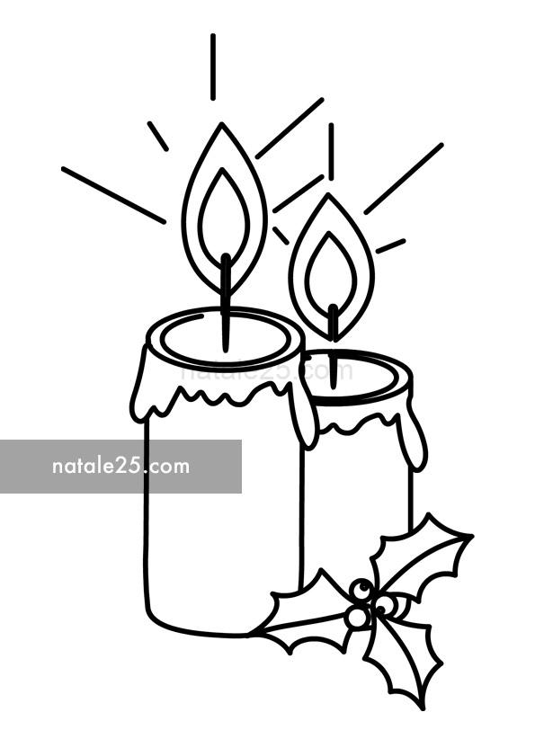 Candele natalizie 6 candele natalizie