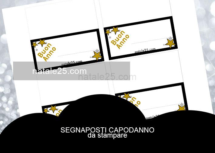 Segnaposto Capodanno 2 segnaposti buon anno