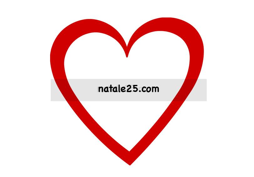 Cornice a forma di cuore 5 cuore rosso