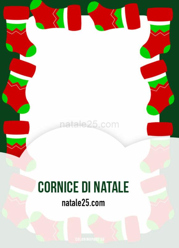 cornice calze natale