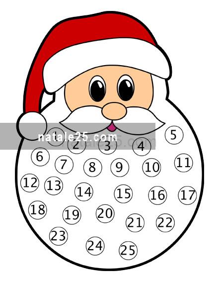 babbo natale calendario avvento