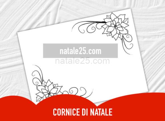 Cornice angolo stella di Natale