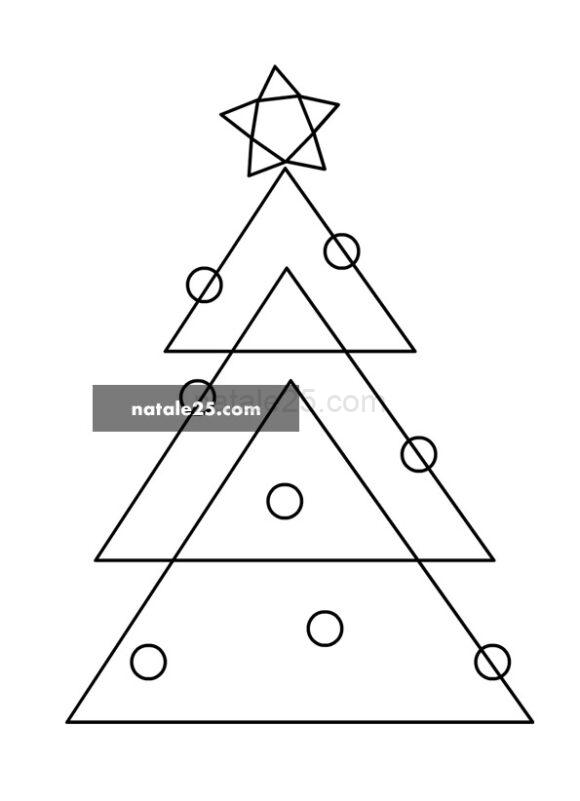 albero di natale geometrico