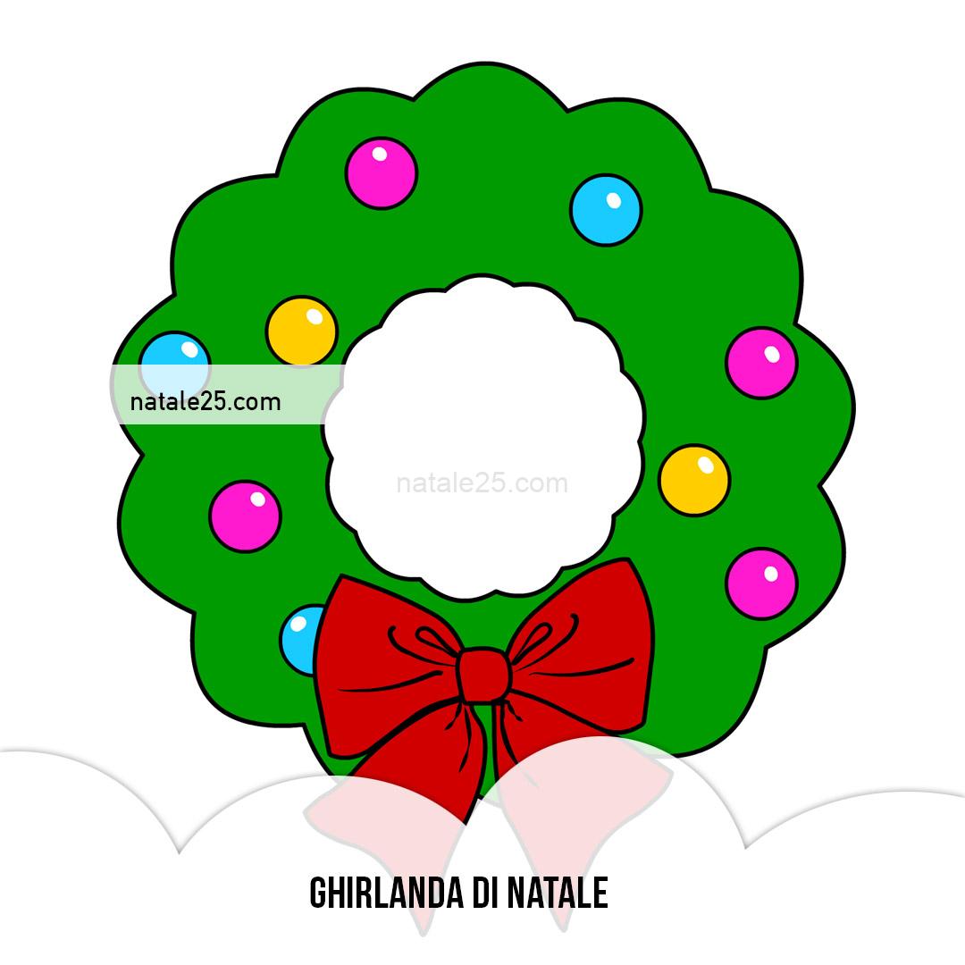 Ghirlanda di Natale con palline colorate 8 ghirlanda natale con palline