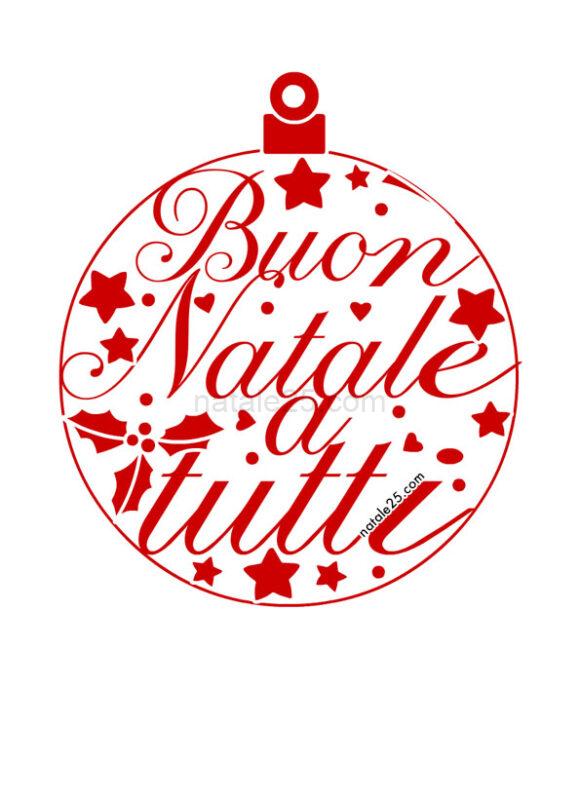 pallina rossa auguri natale