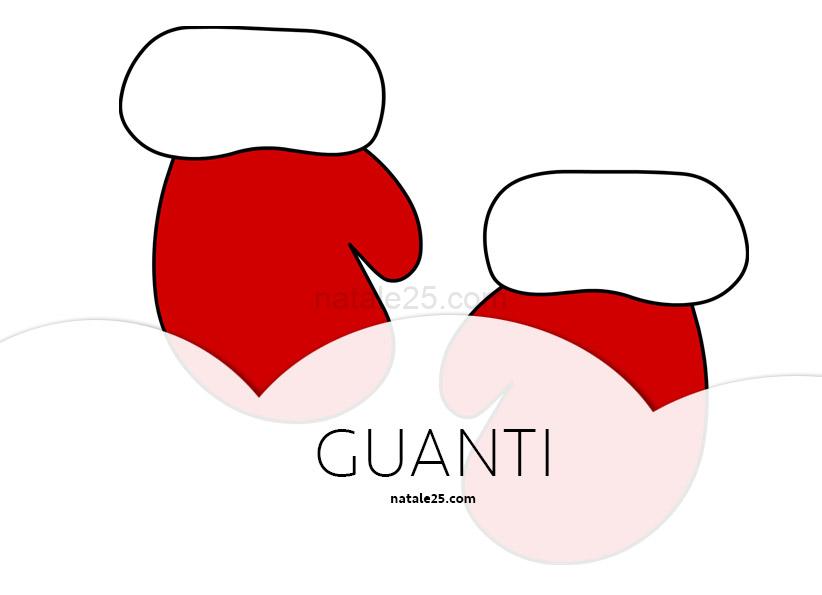 Guanti di Babbo Natale 10 guanti babbo natale