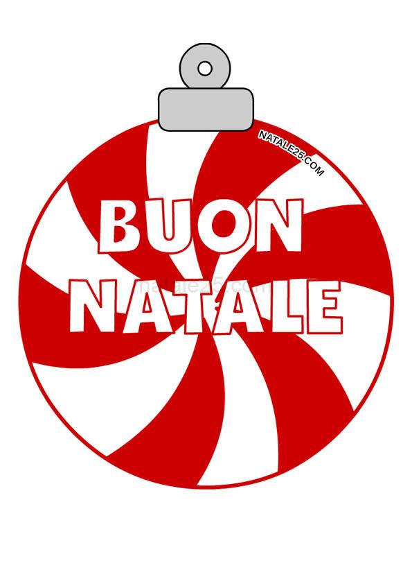 Pallina decorativa Buon Natale 8 pallina decorativa buon natale