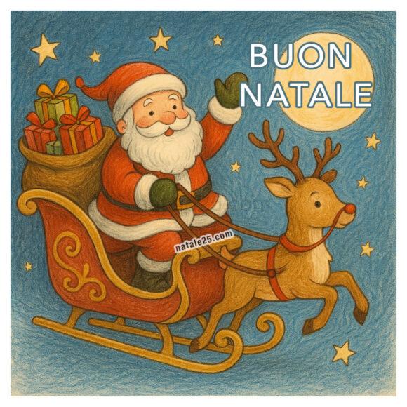 babbo natale slitta