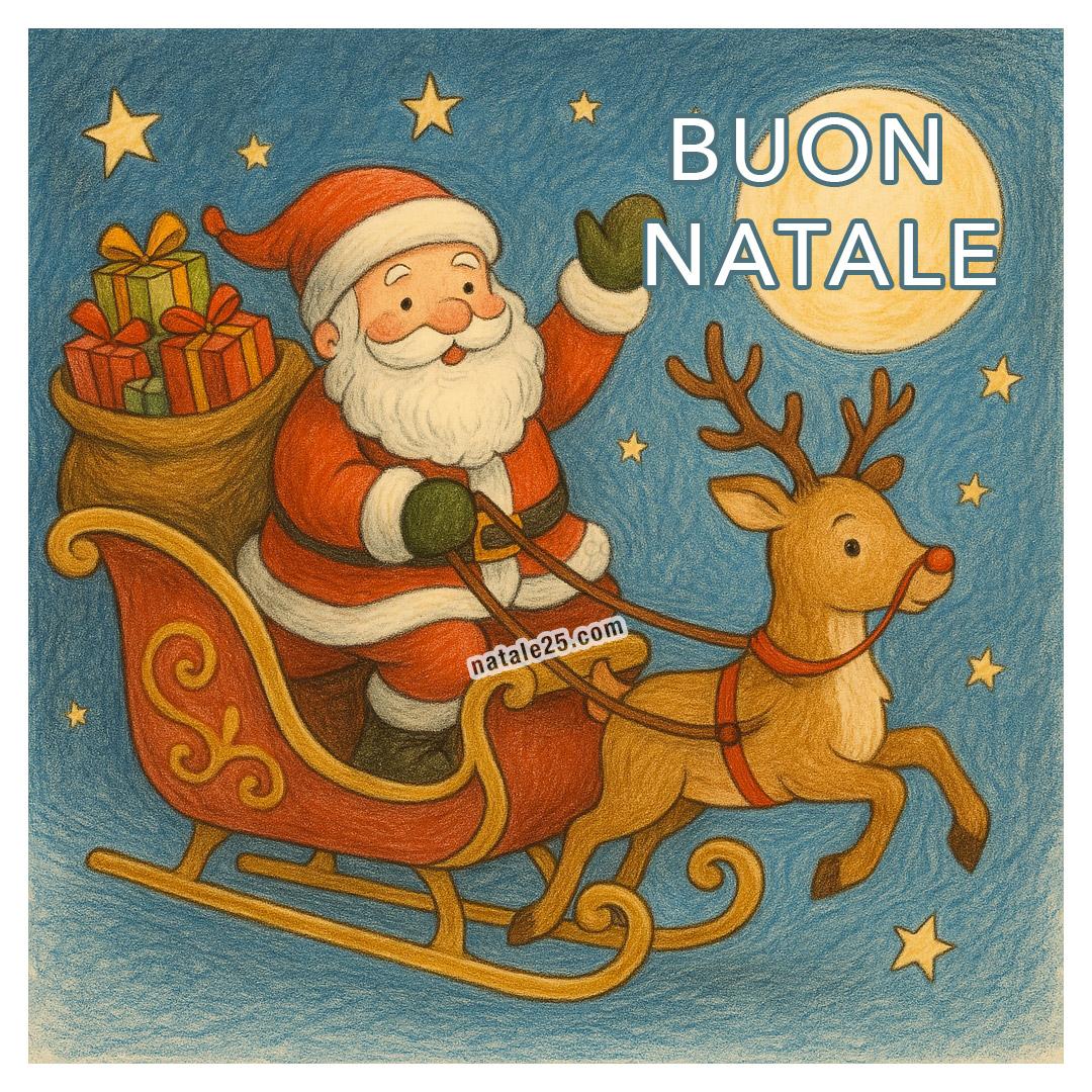 Babbo Natale sulla slitta 9 babbo natale slitta